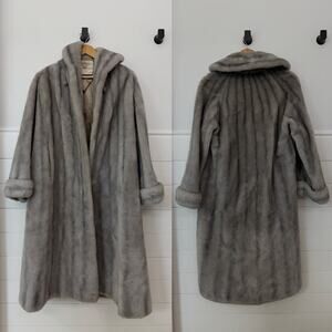 Vintage VTG NORMINK Natures Only Rival Orlon Dynel Faux Fur Coat